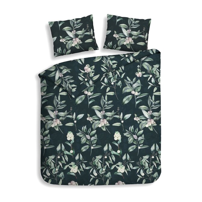 Heckett&Lane GOTS Cleo Dekbedovertrek Bottle Green