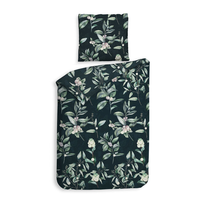 Heckett&Lane GOTS Cleo Dekbedovertrek Bottle Green