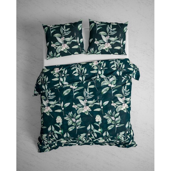 Heckett&Lane GOTS Cleo Dekbedovertrek Bottle Green