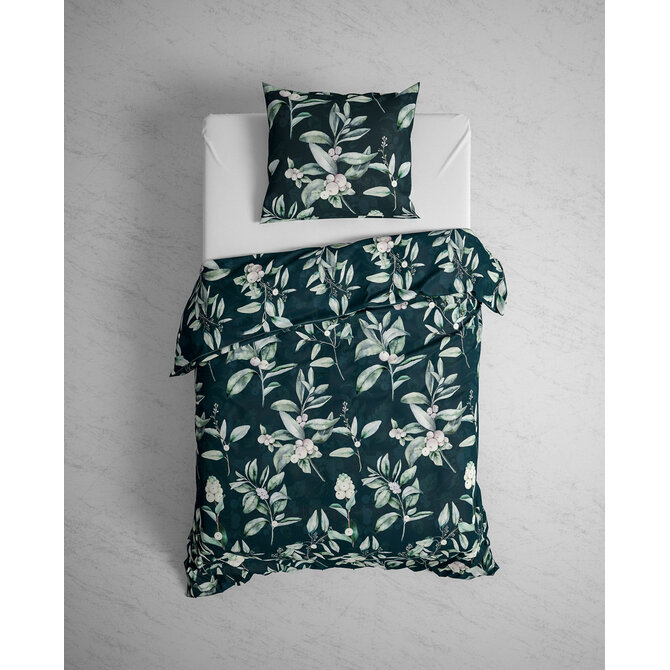 Heckett&Lane GOTS Cleo Dekbedovertrek Bottle Green