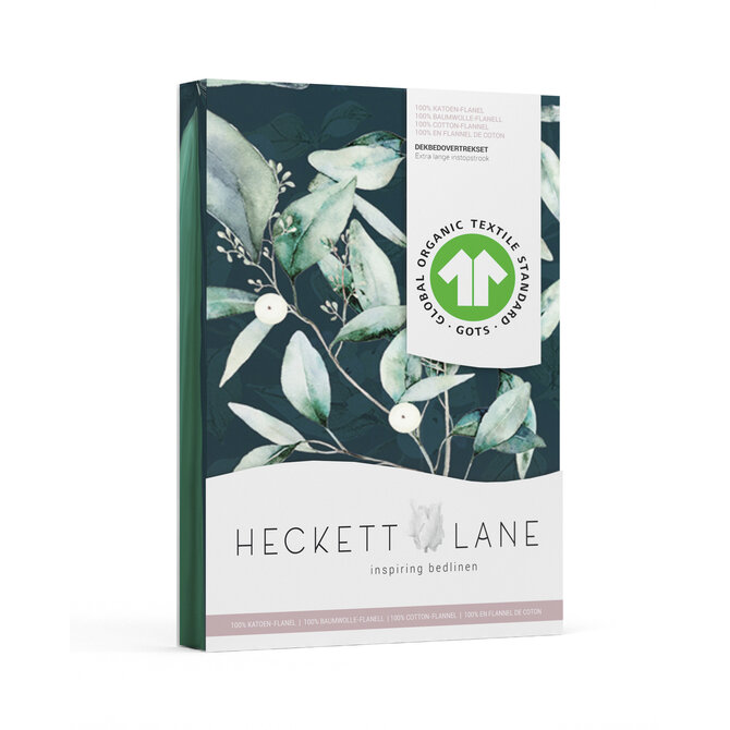Heckett&Lane GOTS Cleo Dekbedovertrek Bottle Green