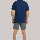 Schiesser Schiesser pyjama court 173863 bleu nuit