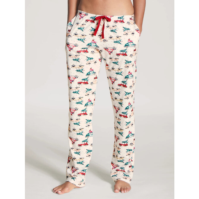 Calida Dames pyjamabroek lang 29199 Star White (36/38) XS Calida Dames pyjamabroek lang 29199 Star White (36/38) XS