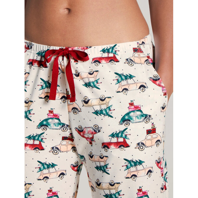 Calida Pantalon de pyjama long pour femmes 29199 Star White (36/38) XS Calida Pantalon de pyjama long pour femmes 29199 Star White (36/38) XS