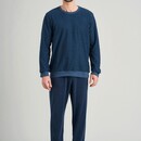 Schiesser Schiesser heren pyjama lang 175603 jeansblue 58