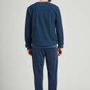 Schiesser Pyjama long pour homme Schiesser 175603 bleu jean 58