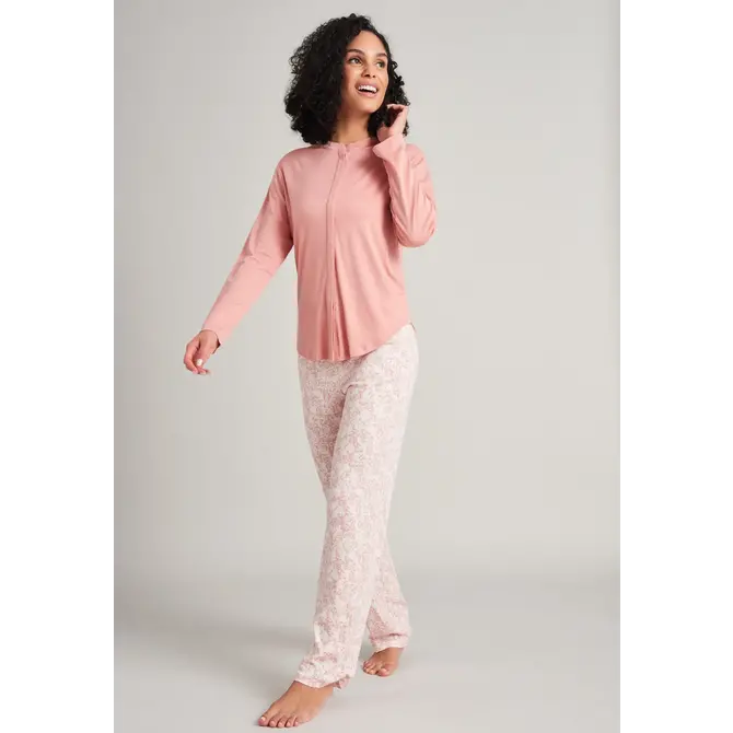 Schiesser damespyjama 175550 terracotta 44