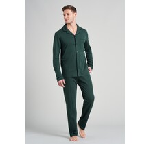 Schiesser heren pyjama lang 175638 donkergroen 50