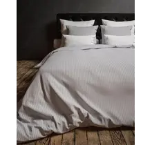 Heckett&Lane Uni Stripe Dekbedovertrek Glacier grey