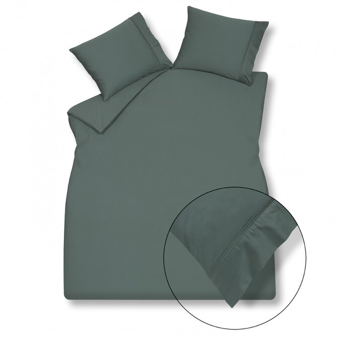 Housse de couette Vandyck PUR.87 vert foncé