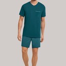 Schiesser Schiesser shortama  174529 heren petrol