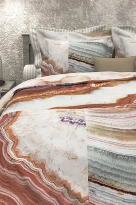Housse de couette Heckett & Lane Kimi Terra-Rose