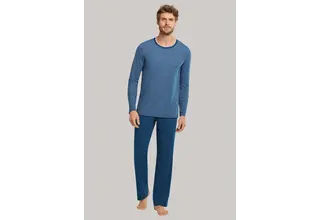Schiesser heren pyjama lang 174528 admiraal 56/XXL