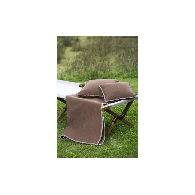 David Fussenegger Sylt Sierkussenhoes Uni 50x50 Mokka