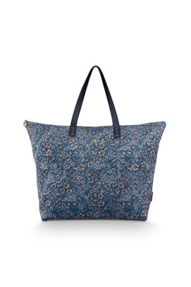 Pip Studio Tilda Sac cabas grand matelassé Rêves de Marguerite bleu 66x20x44cm