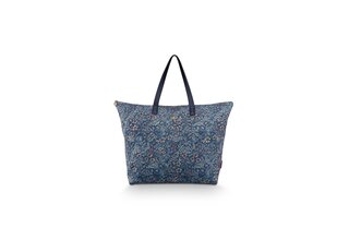 Pip Studio Tilda Tote Bag Large Quilted Daisy Dreams Blue 66x20x44cm