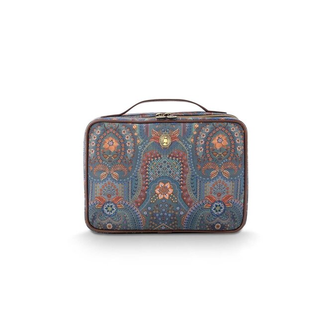 Pip Studio Casey Trousse de beauté Jabali Bleu 27x10x19cm