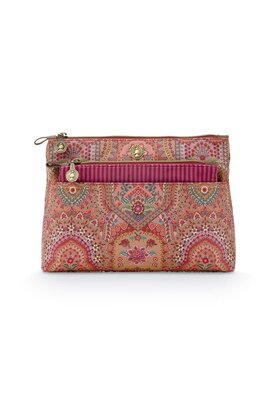 Pip Studio Caryn Cosmetic Bags Combi Jabali Red 26x7.5x18cm/22x1x13cm