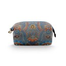 Pip Studio Pip Studio Cooper Trousse cosmétique moyenne Jabali Bleu 22.5x9.5x15cm