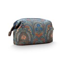 Pip Studio Pip Studio Cooper Trousse cosmétique moyenne Jabali Bleu 22.5x9.5x15cm