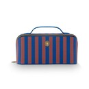 Pip Studio Pip Studio Cyrille Trousse de toilette Moyenne Rayée Bleue 23.5x11x5x22cm
