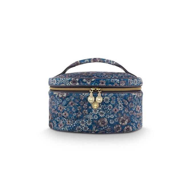 Pip Studio Cleo Trousse Matelassée Rêves de Marguerite Bleu 26x16x16cm