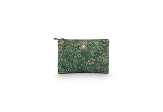Pip Studio Charly Cosmetic Flat Pouch Medium Quilted Daisy Dreams Green 24x1x15.5cm