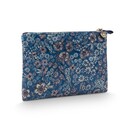 Pip Studio Pip Studio Charly Trousse Cosmétique Plate Moyenne Matelassée Rêves de Marguerite Bleu 24x1x15.5cm