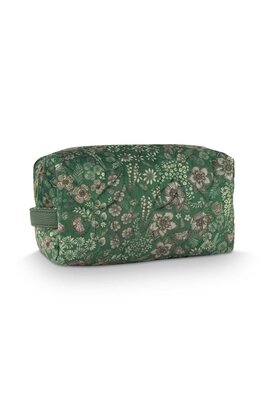 Pip Studio Coco Cosmetic Bag Medium Quilted Daisy Dreams Green 21.5x10x10.5cm