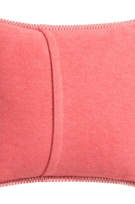 David Fussenegger Sylt housse de coussin décoratif uni 50x50 Grenadine