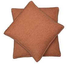 David Fussenegger Sylt housse de coussin décorative uni 50x50 Caramel