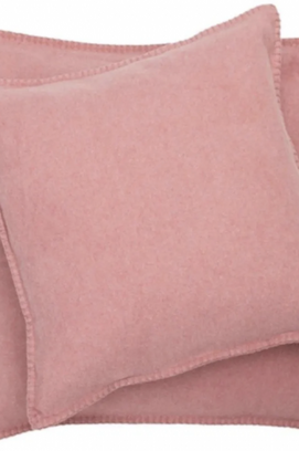 David Fussenegger Sylt housse de coussin décoratif Uni 50x50 Rouge