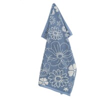 Bunzlau Castle Parterre de fleurs torchon de cuisine 53x60 Gris-Bleu