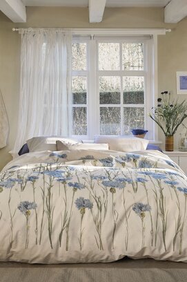 Ariadne at Home Cornflower Dekbedovertrek Zand 140x200/220 cm