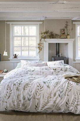 Ariadne at Home Twigs Housse de couette Blanc 200x200/220 cm