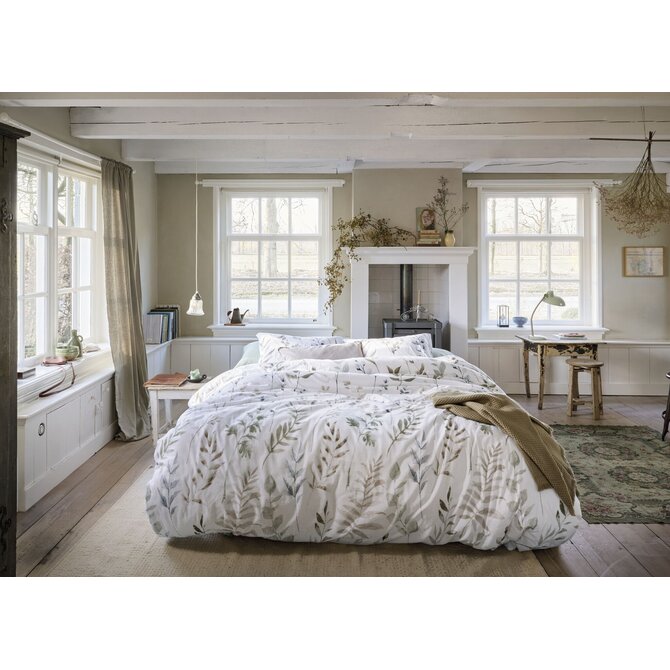 Ariadne at Home Twigs Housse de couette Blanc 200x200/220 cm