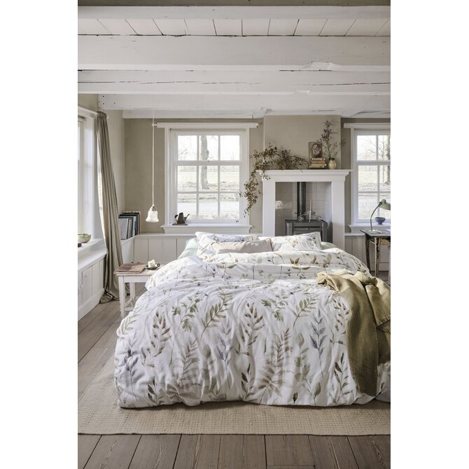 Ariadne at Home Twigs Housse de couette Blanc 200x200/220 cm