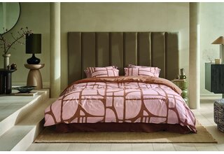 VT wonen Housse de couette Formes Audacieuses Rose pâle 140x200/220 cm
