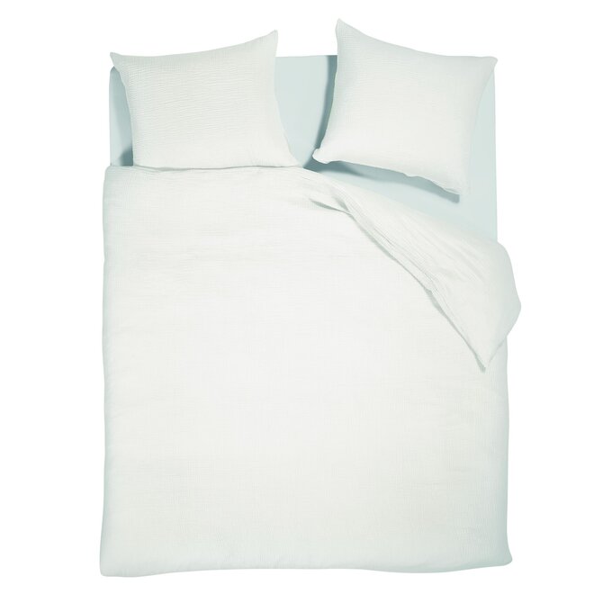 VT wonen Dekbedovertrek Gentle Embrace Wit 240x200/220 cm