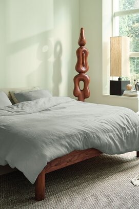 VT wonen Dekbedovertrek Gentle Embrace Zand 140x200/220 cm