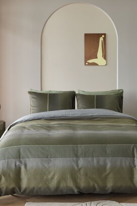 Kardol by Beddinghouse Dekbedovertrek Charlottesville Groen 200x200/220 cm