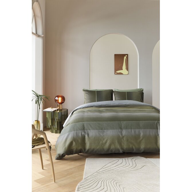 Kardol by Beddinghouse Dekbedovertrek Charlottesville Groen 240x200/220 cm