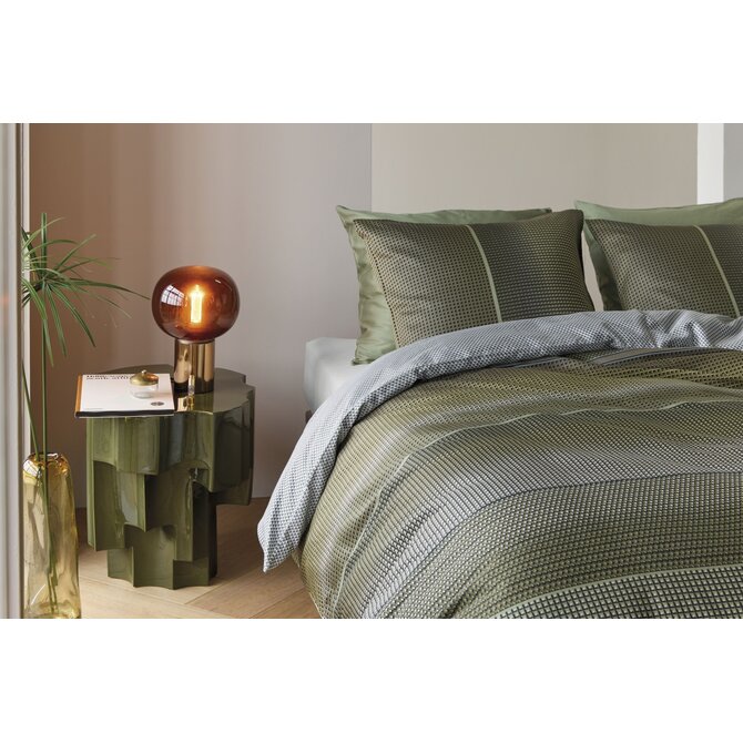 Kardol by Beddinghouse Housse de couette Charlottesville Vert 240x200/220 cm