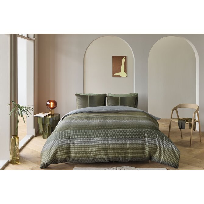 Kardol by Beddinghouse Dekbedovertrek Charlottesville Groen 260x200/220 cm