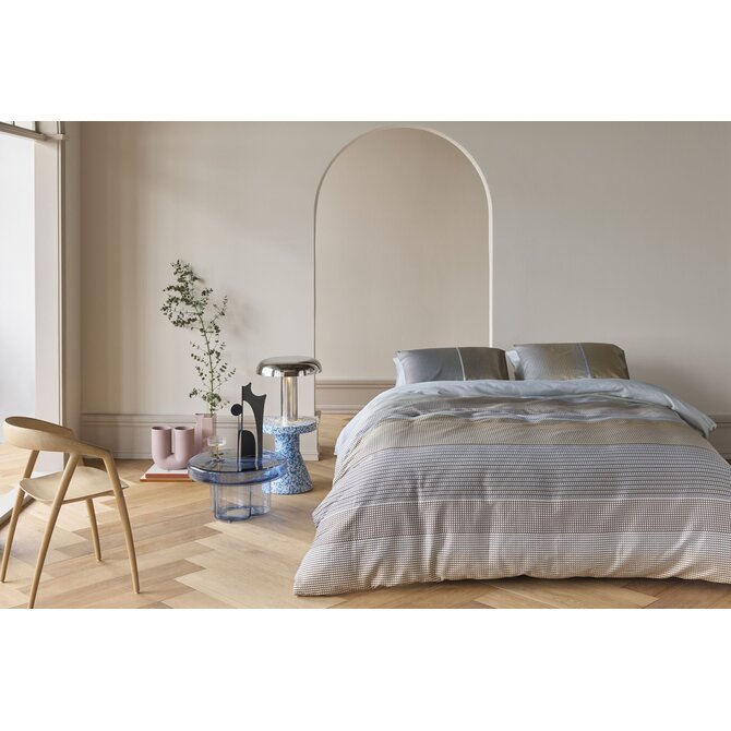 Kardol by Beddinghouse Dekbedovertrek Charlottesville Blauwgrijs 140x200/220 cm