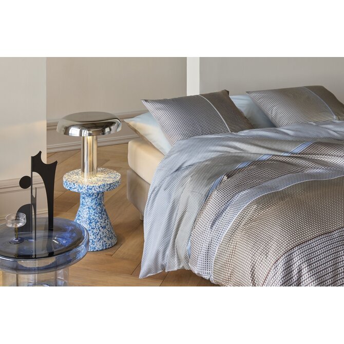 Kardol by Beddinghouse Housse de couette Charlottesville bleu-gris 140x200/220 cm