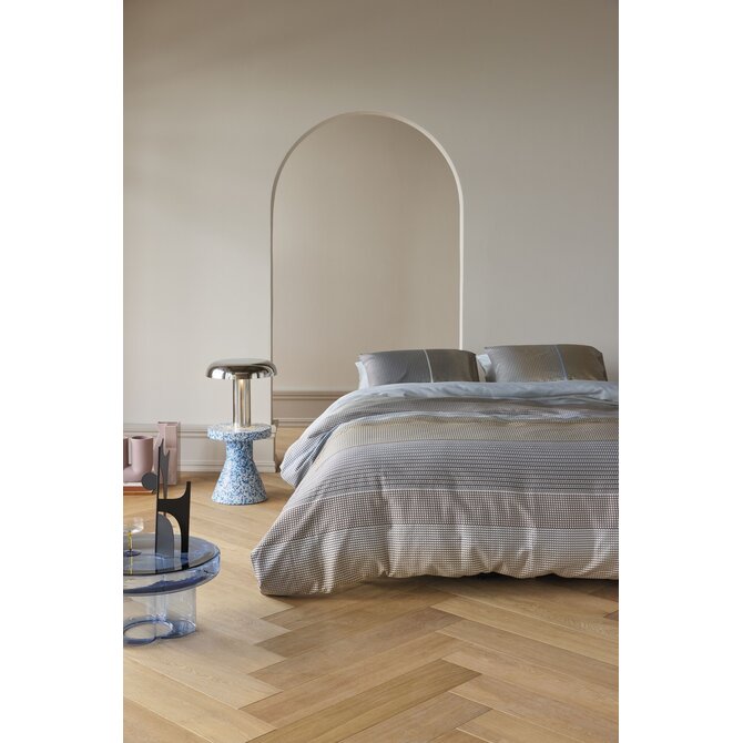 Kardol by Beddinghouse Housse de couette Charlottesville Bleu-gris 200x200/220 cm