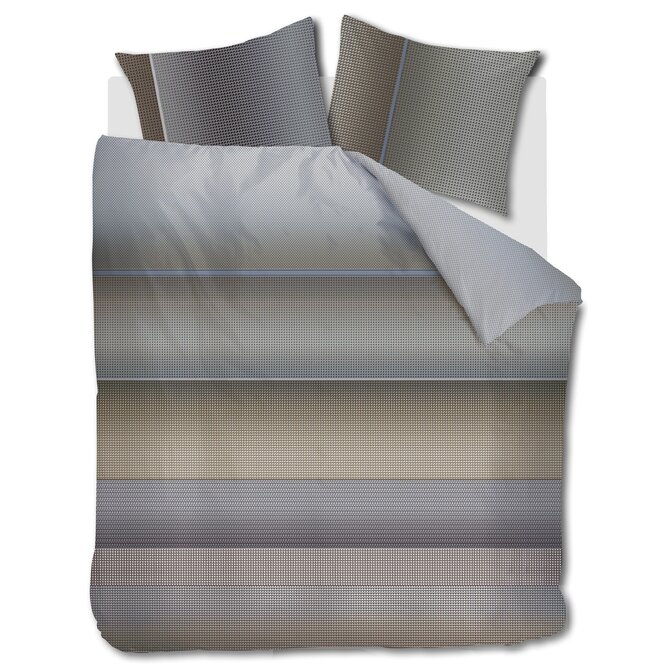 Kardol by Beddinghouse Dekbedovertrek Charlottesville Blauwgrijs 200x200/220 cm
