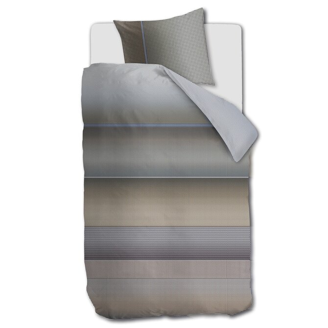 Kardol by Beddinghouse Dekbedovertrek Charlottesville Blauwgrijs 200x200/220 cm