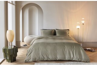 Kardol by Beddinghouse Dekbedovertrek Lofty Olive Green 140x200/220 cm